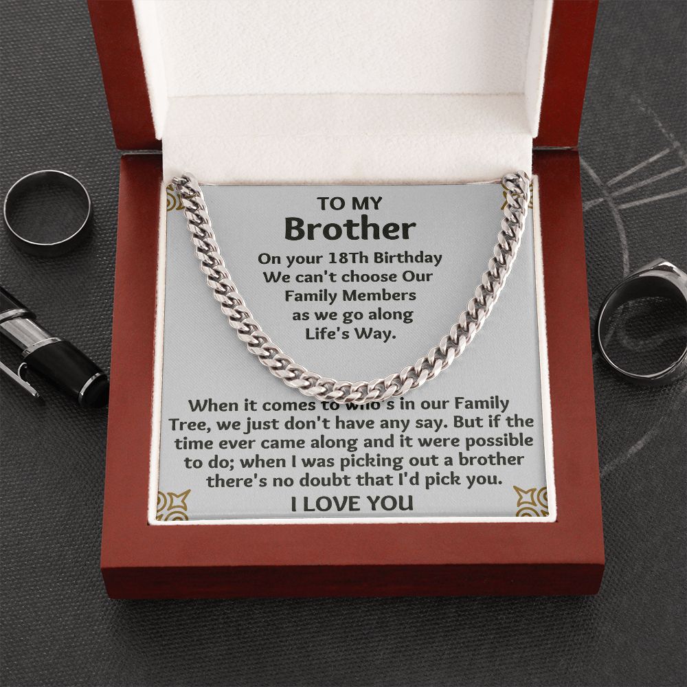 "Brother Gifts Necklace: Unique and Sentimental Gifts for Any Occasion"