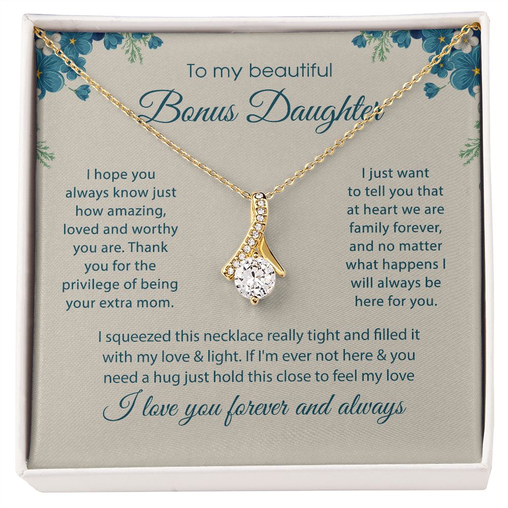 Bonus Daughter Gift, To my Bonus Daughter, Step daughter Gifts from Stepmom, B0BLP68K7D JWSN110746