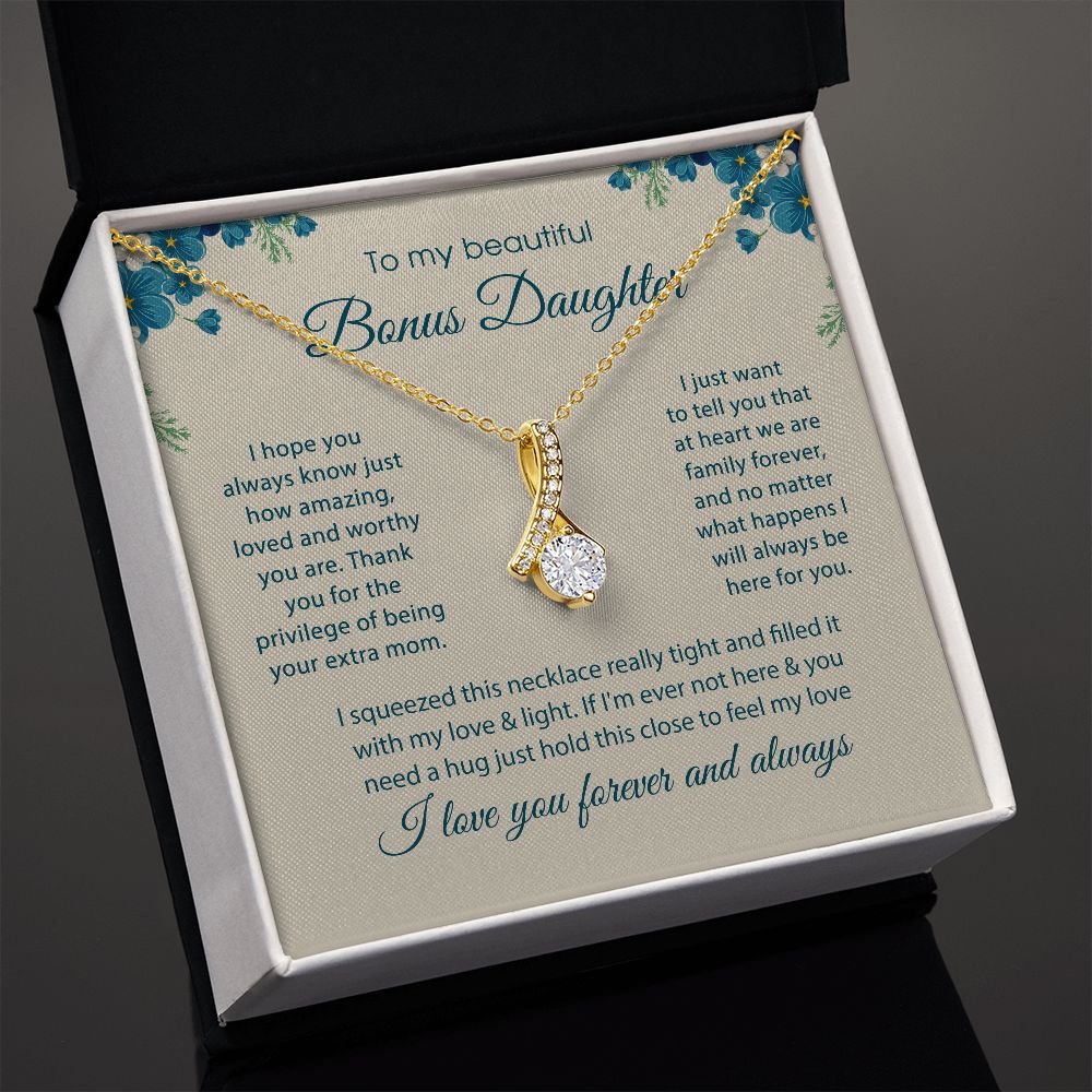 Bonus Daughter Gift, To my Bonus Daughter, Step daughter Gifts from Stepmom, B0BLP68K7D JWSN110746