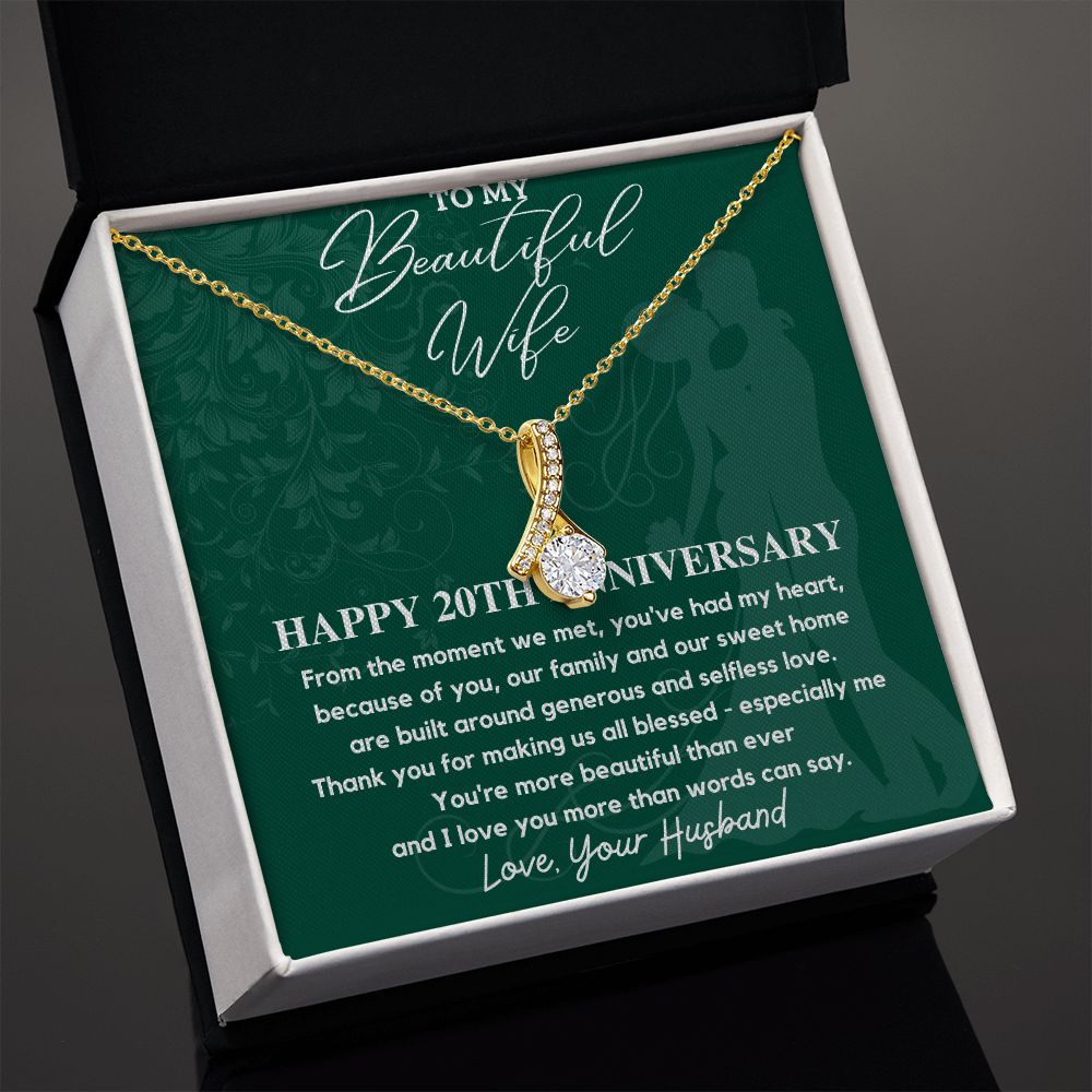 20th Anniversary Gift - Commemorative presents for a momentous event, Gift for Wife from Husband, Wedding Anniversary SNJW23-010307