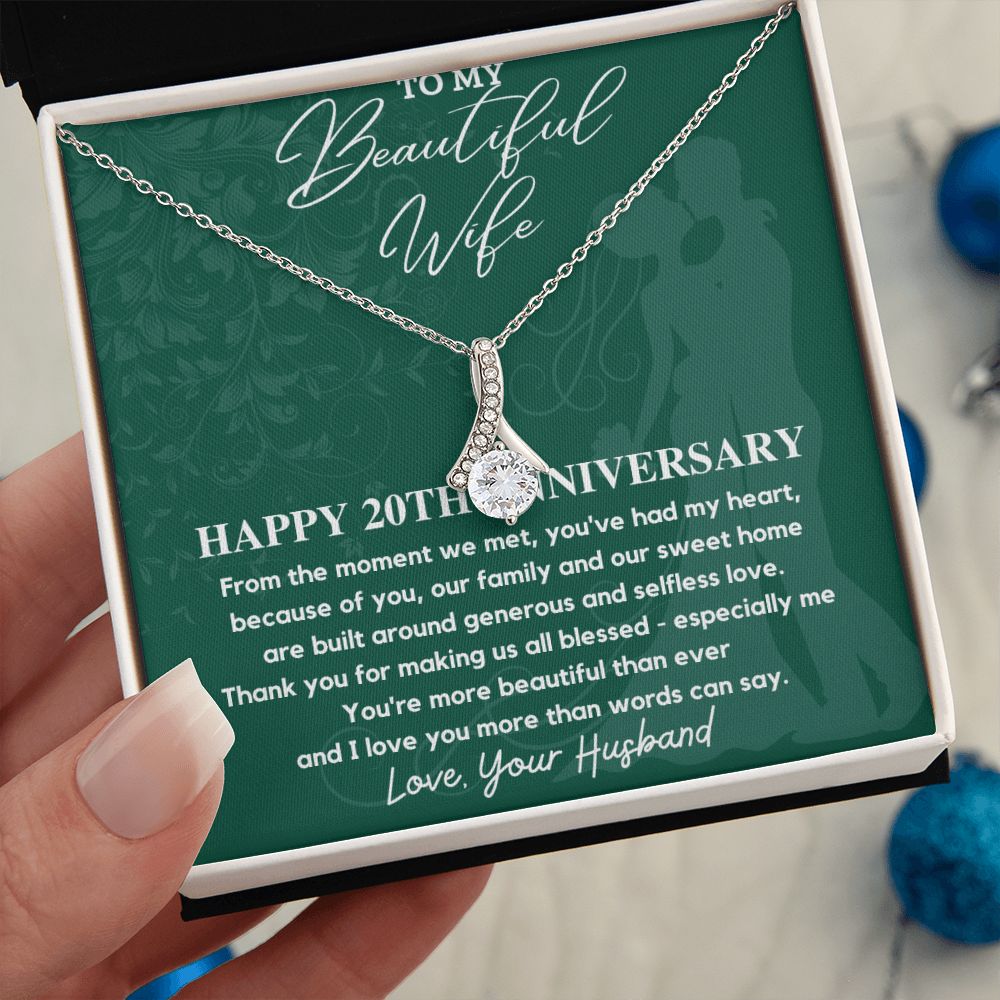 20th Anniversary Gift - Commemorative presents for a momentous event, Gift for Wife from Husband, Wedding Anniversary SNJW23-010307