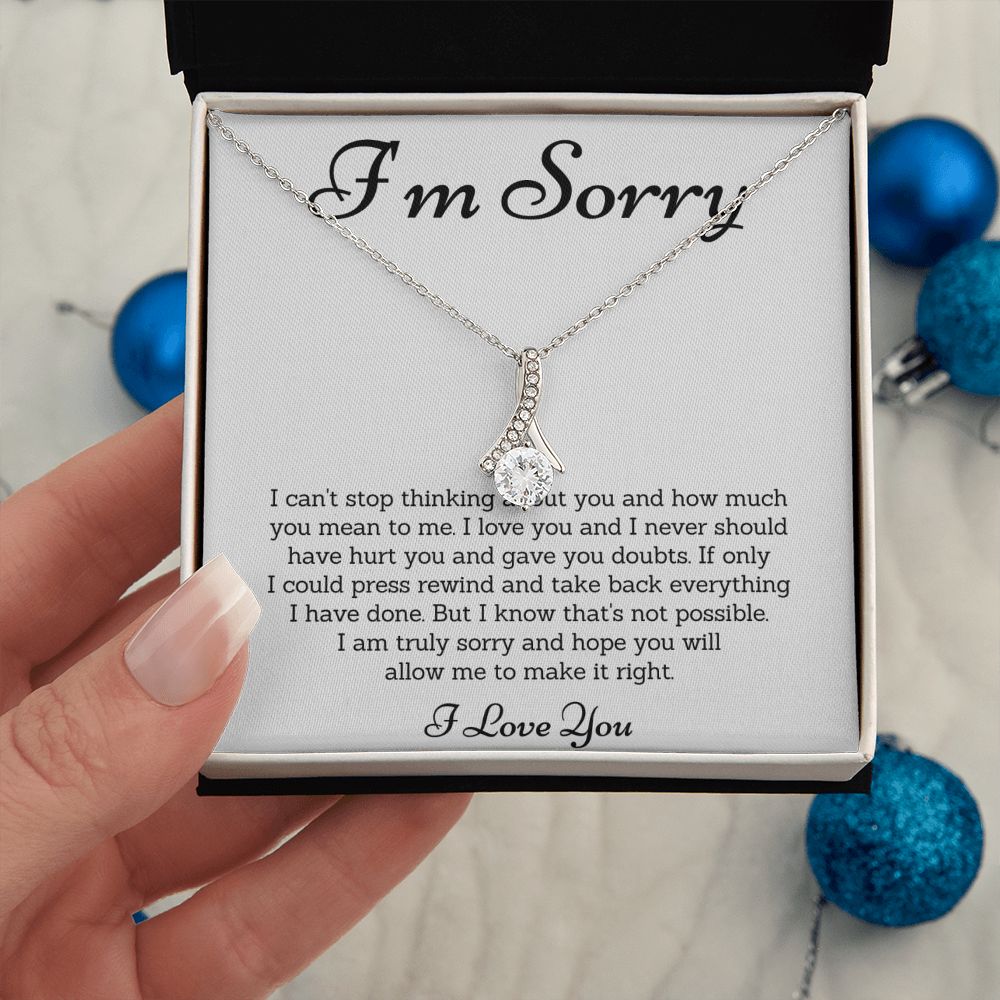Forgiveness Necklace, Apology Gift - Make Amends with These Apology Gifts for Her or Him SNJW23-020305