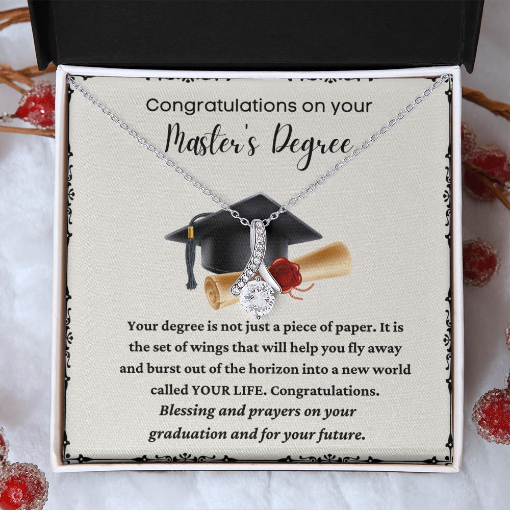 Meaningful Master's Degree Gift for Your Graduating Family Member or Friend, Masters Gift, Masters Grad Gift, MBA Graduation Gift SNJW23-040305