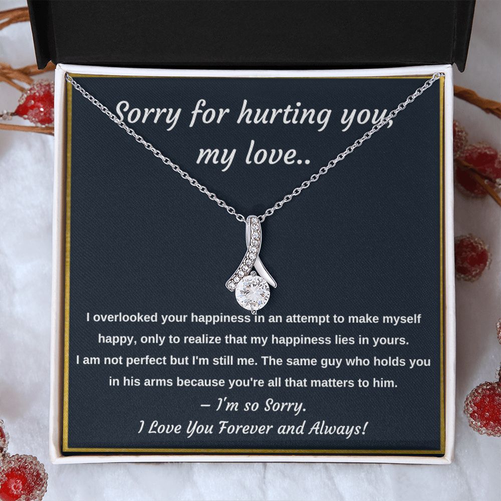 Apology Necklace - A Meaningful Gift to Say Sorry and Ask for Forgiveness, Apology necklace, Forgiveness gift, I'm sorry necklace SNJW23-020317