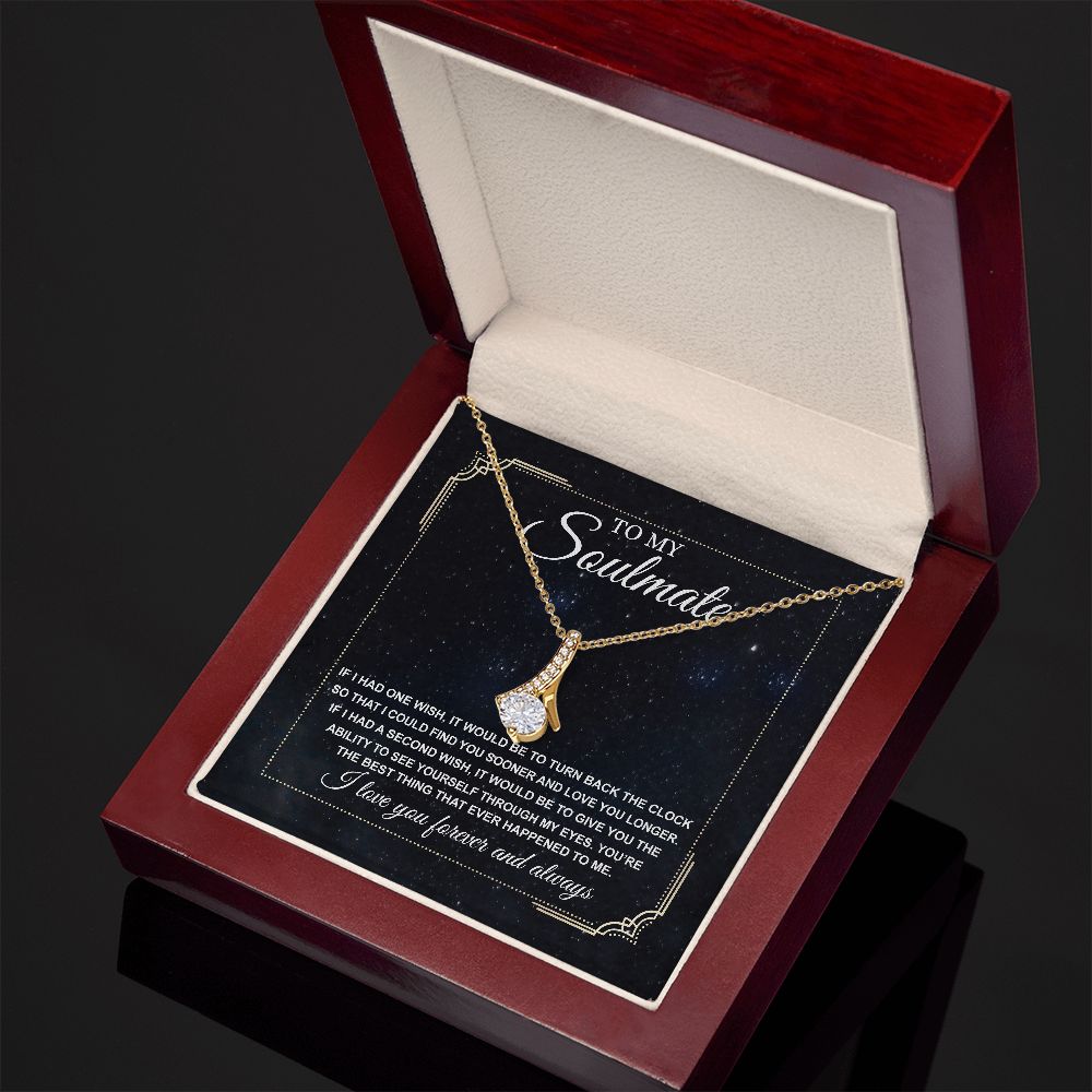 Soulmate Necklace Gift For Her, To My Soulmate Necklace B0BQJNDGH6