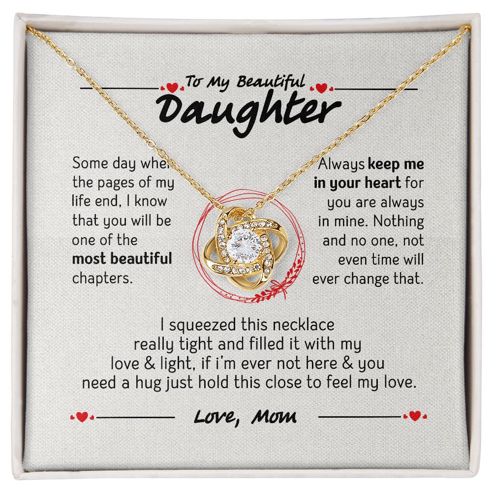 To My Daughter Necklace, Daughter Gift from Mom, Mom, Daughter Birthday Gift, Christmas Gift for Her 28113 B0BNJGM1JP