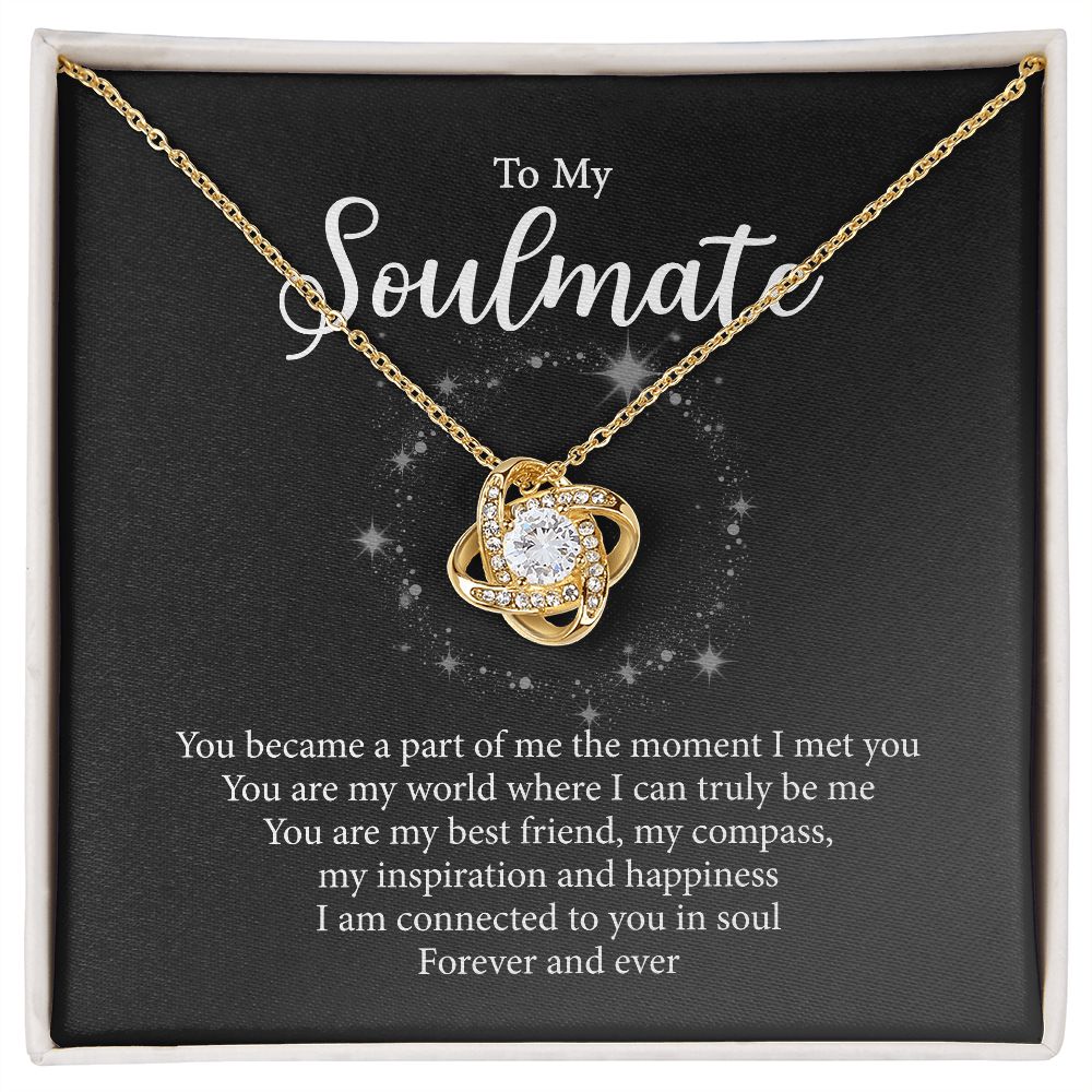 To My Soulmate Knot Necklace MT-O1GS-MDEV
