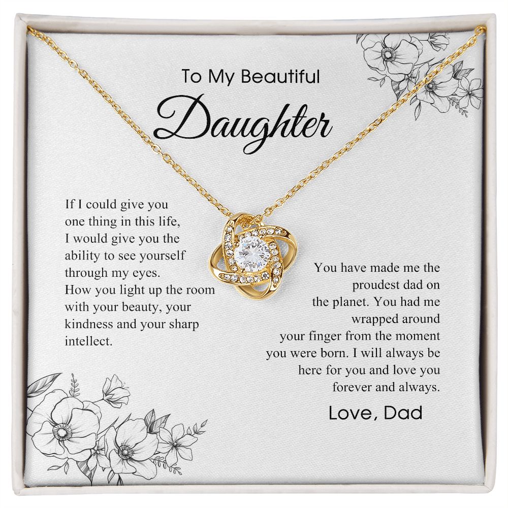 Daughter Gift (From Dad) | Father to Daughter Necklace, Birthday Gift To Daughter From Dad, Daughter Necklace, Proud Dad, Christmas Gift 2711031 B0BNFVSBH8