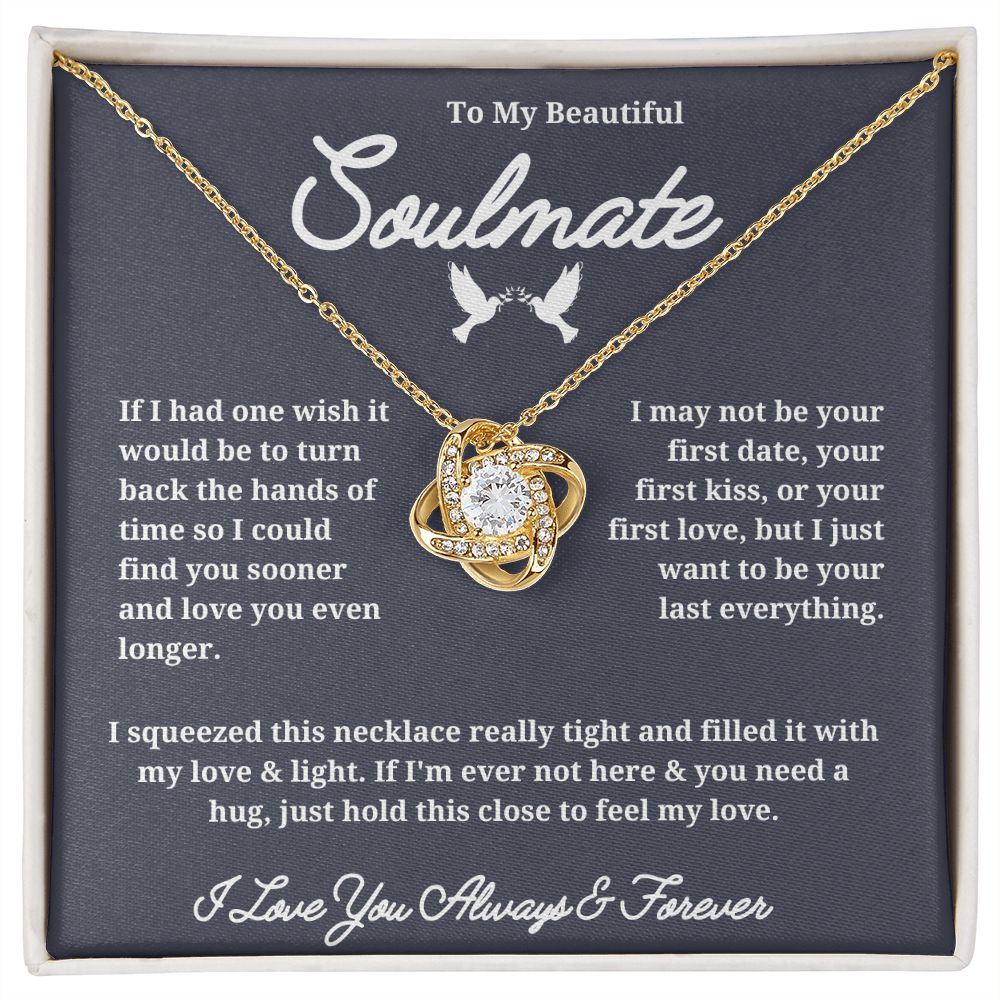 Express Your Love with a Soulmate Necklace for Her: The Meaningful Gift, Gift For Love Of My Life, Soulmate Jewelry Valentines Day SNJW23-270202