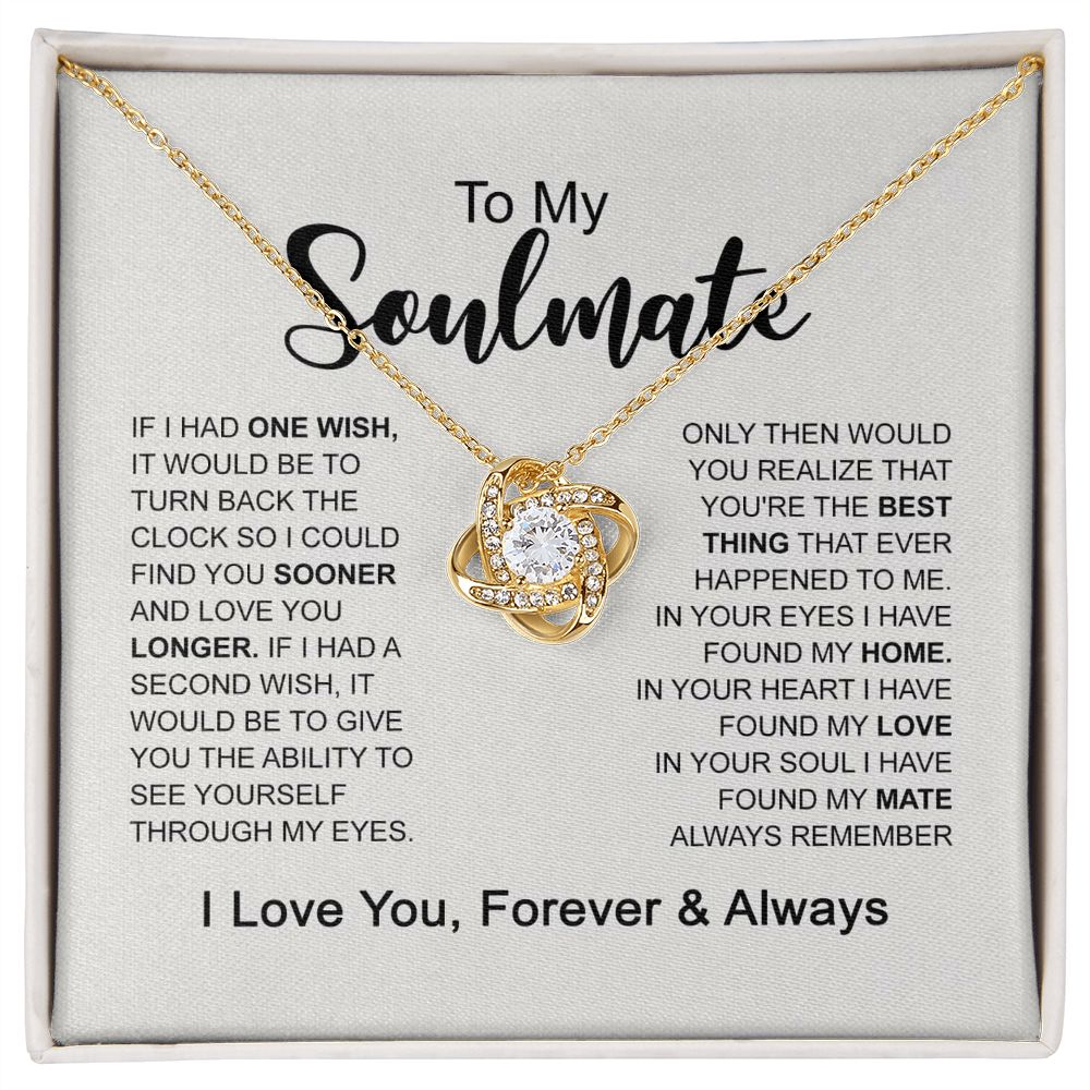 To My Soulmate Necklace Light Up Box Stering Silver and Gold 4U-JF6Z-FMAE B0BB81GFHQ