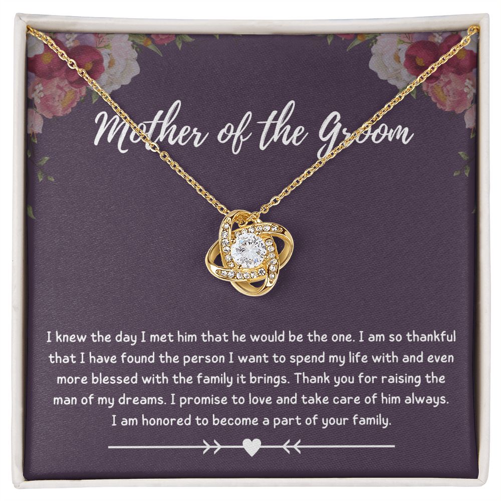 Mother of the Groom Gift - Make Your Son's Wedding Day Even More Special with This Mother of the Groom Necklace