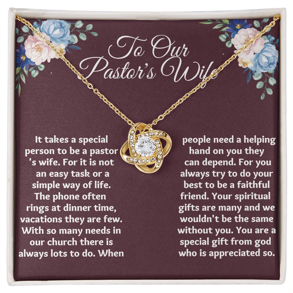 Unique Christmas Gift for Pastor's Wife: Engraved Appreciation Necklace"