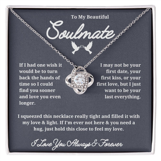 Express Your Love with a Soulmate Necklace for Her: The Meaningful Gift, Gift For Love Of My Life, Soulmate Jewelry Valentines Day SNJW23-270202