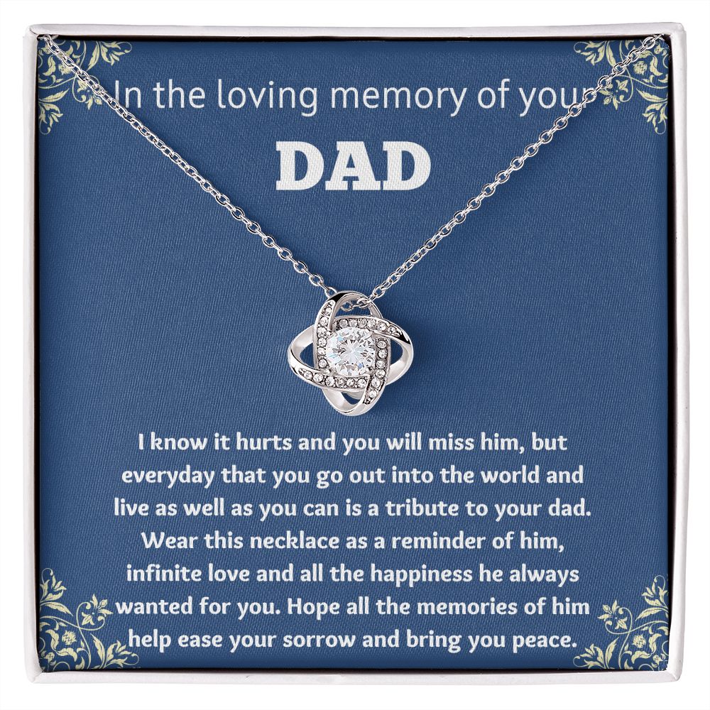 In memory of dad necklace store