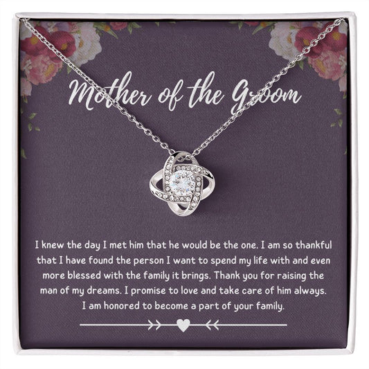 Mother of the Groom Gift - Make Your Son's Wedding Day Even More Special with This Mother of the Groom Necklace