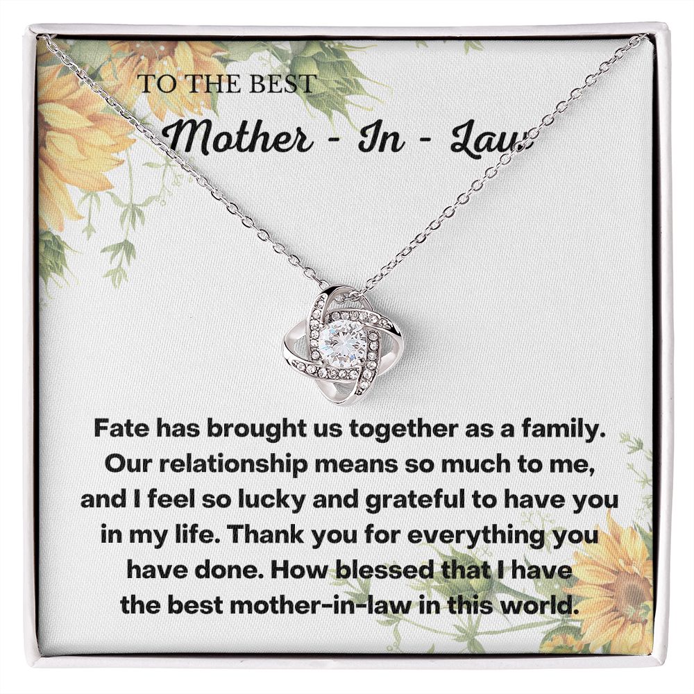 Meaningful Mother-in-Law Christmas Gift: Daughter-in-Law Necklace with Message Card