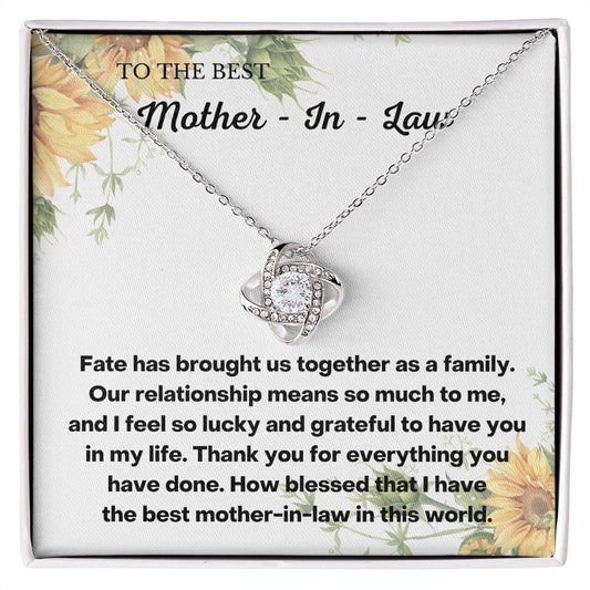 Meaningful Mother-in-Law Christmas Gift: Daughter-in-Law Necklace with Message Card