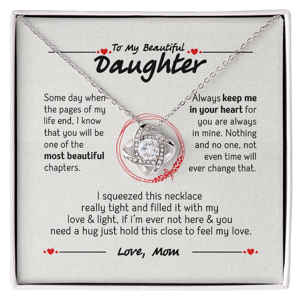 To My Daughter Necklace, Daughter Gift from Mom, Mom, Daughter Birthday Gift, Christmas Gift for Her 28113 B0BNJGM1JP