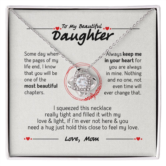 To My Daughter Necklace, Daughter Gift from Mom, Mom, Daughter Birthday Gift, Christmas Gift for Her 28113 B0BNJGM1JP