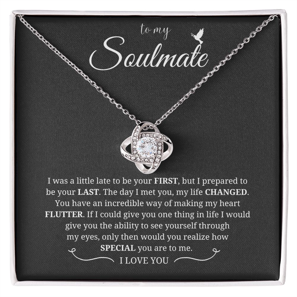 To My Soulmate Necklace for Women: A Beautiful Reminder of Your Love, Couples Gifts Necklace, Birthday Christmas Jewelry Romantic Gifts For My Wife SNJW23-270205