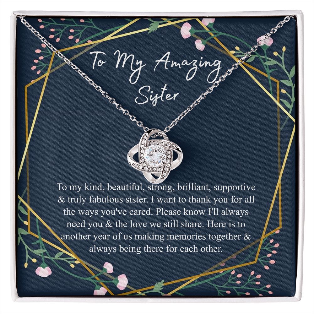 Love Knot, To My Amazing Sister Gift B0BPN6FFTZ