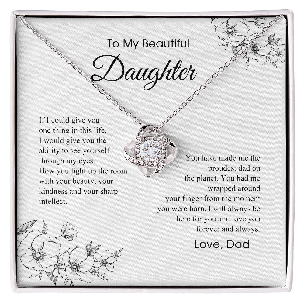 Daughter Gift (From Dad) | Father to Daughter Necklace, Birthday Gift To Daughter From Dad, Daughter Necklace, Proud Dad, Christmas Gift 2711031 B0BNFVSBH8