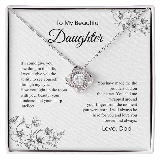 Daughter Gift (From Dad) | Father to Daughter Necklace, Birthday Gift To Daughter From Dad, Daughter Necklace, Proud Dad, Christmas Gift 2711031 B0BNFVSBH8