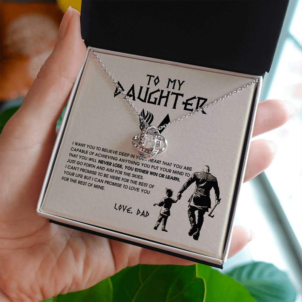 To My Daughter Necklace, Viking Jewelry For Daughter Birthday, B0BLNDRYZF JWSN-110715