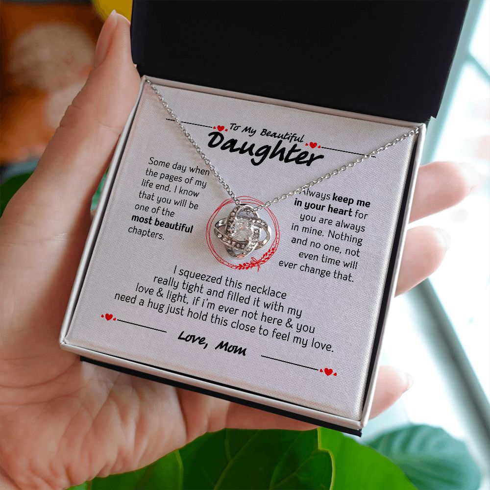 To My Daughter Necklace, Daughter Gift from Mom, Mom, Daughter Birthday Gift, Christmas Gift for Her 28113 B0BNJGM1JP
