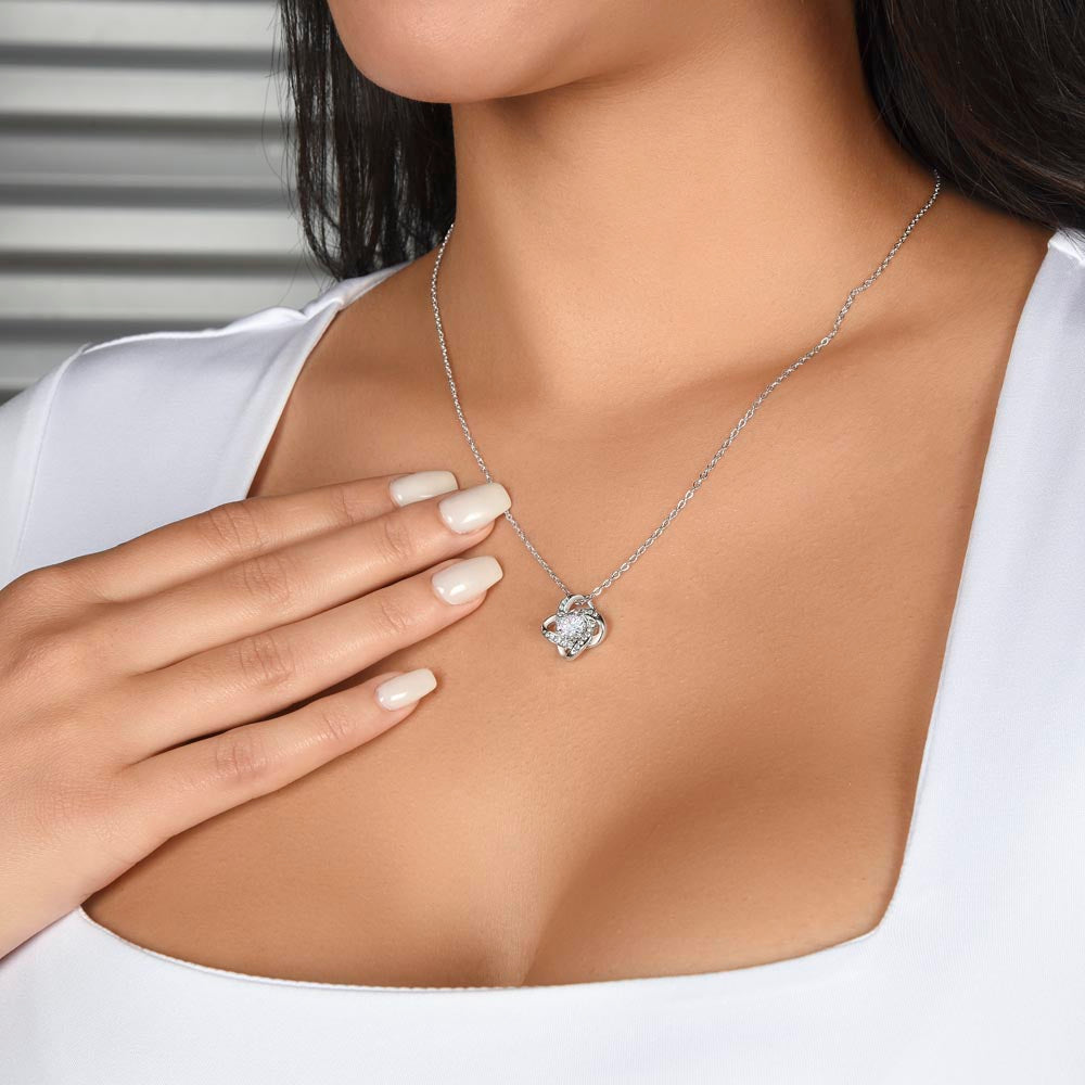 Necklace for Mom, Surprise Mom with a Love Knot Necklace - A Personalized Gift for Mother's Day , Mothers Day Gift From Son Daughter, Mother's day gift SNJW23-170310