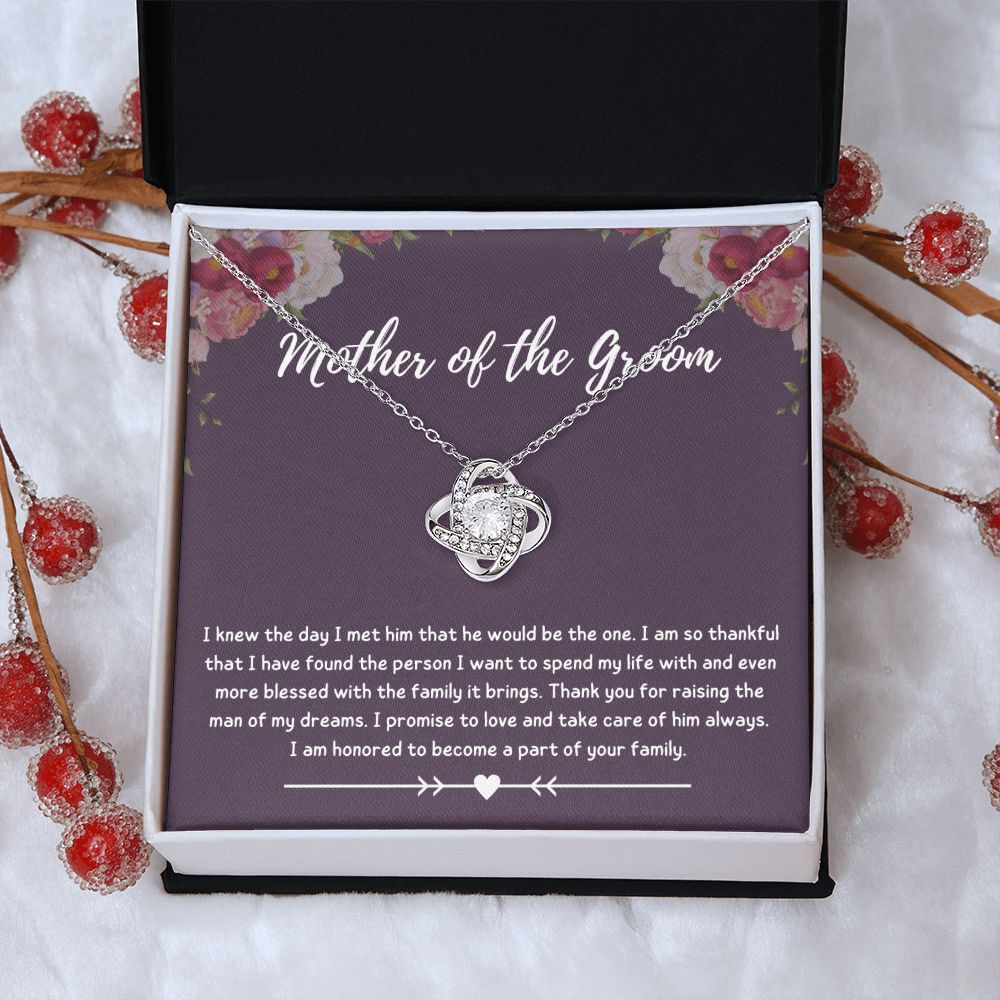 Mother of the Groom Gift - Make Your Son's Wedding Day Even More Special with This Mother of the Groom Necklace