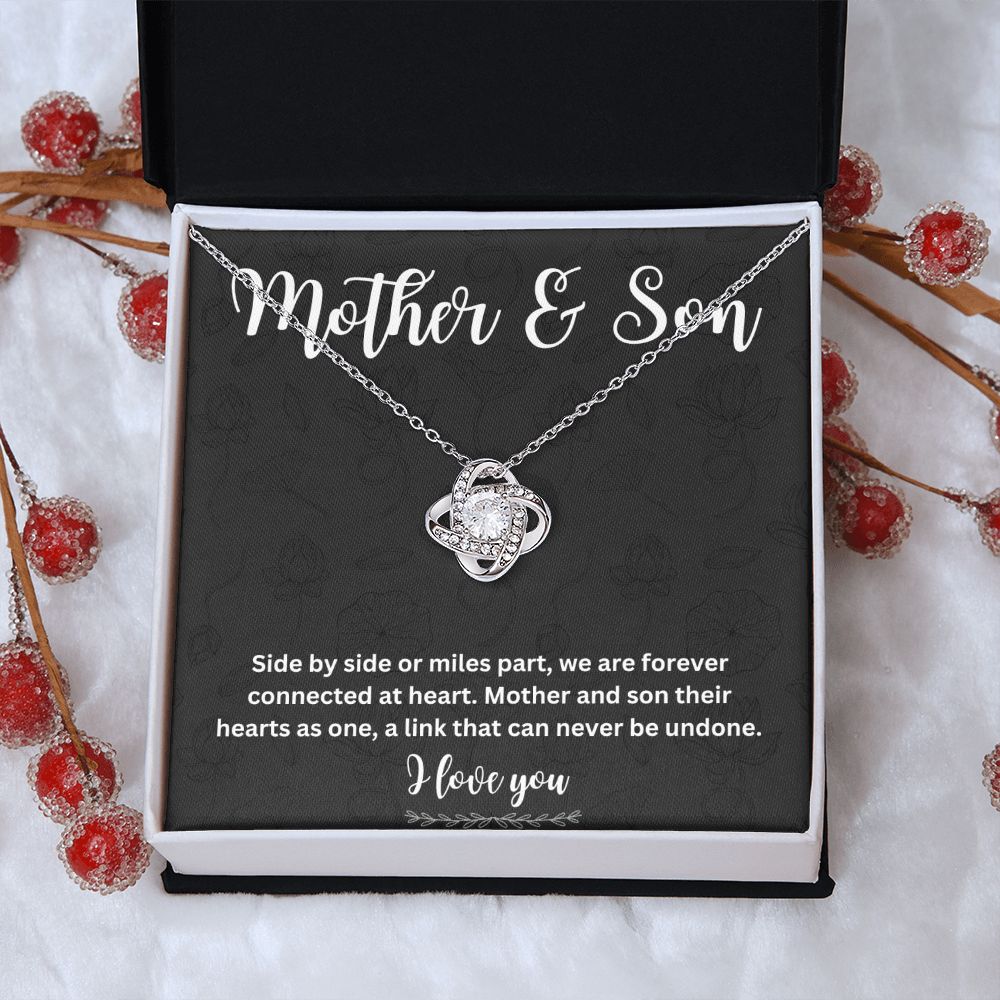 Memorable Gift for Mom from Son – Necklace with Unique Message Card