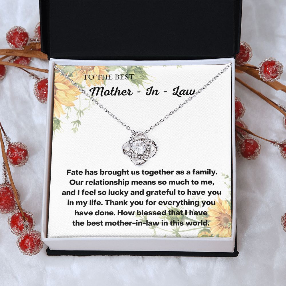 Meaningful Mother-in-Law Christmas Gift: Daughter-in-Law Necklace with Message Card