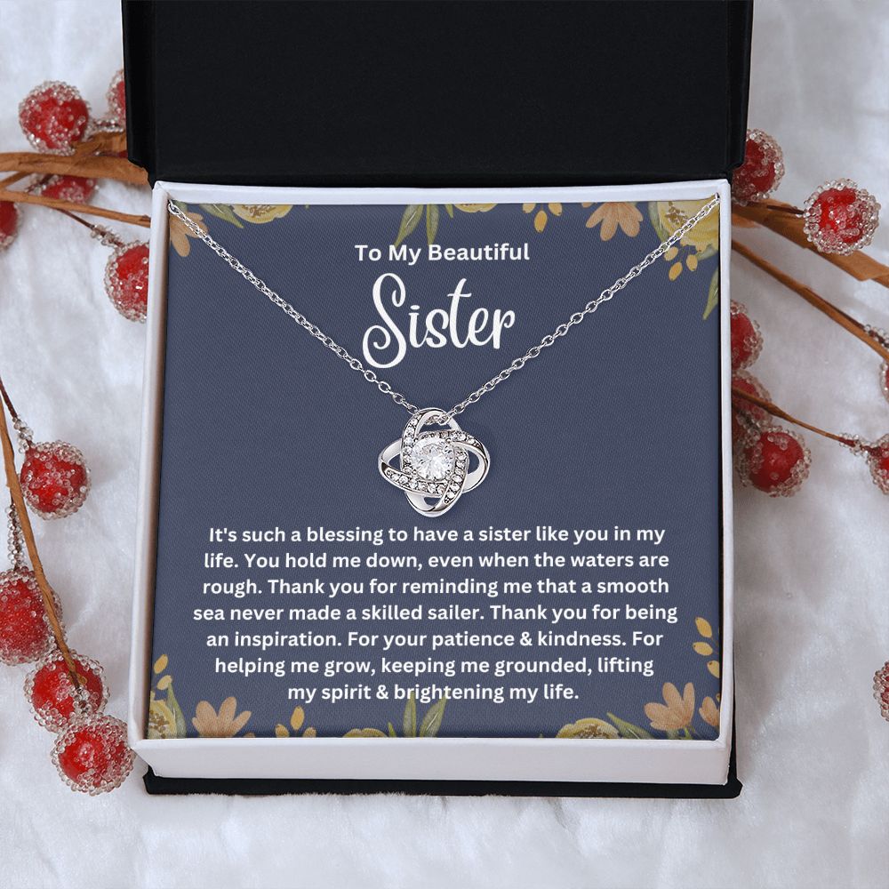 Meaningful Sisters Necklace with Personalized Message Card - Thoughtful Gift for Sisters - Meaningful Gift for Sisters from Sister