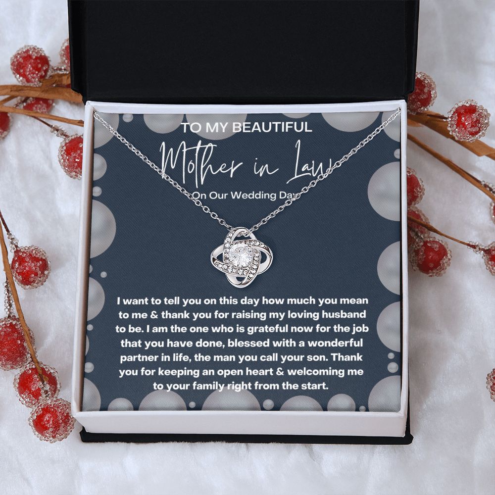 Personalized Message Card and Daughter-in-Law Necklace: A Heartwarming Christmas Gift for Mother-in-Law