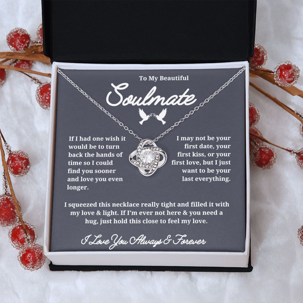 Express Your Love with a Soulmate Necklace for Her: The Meaningful Gift, Gift For Love Of My Life, Soulmate Jewelry Valentines Day SNJW23-270202