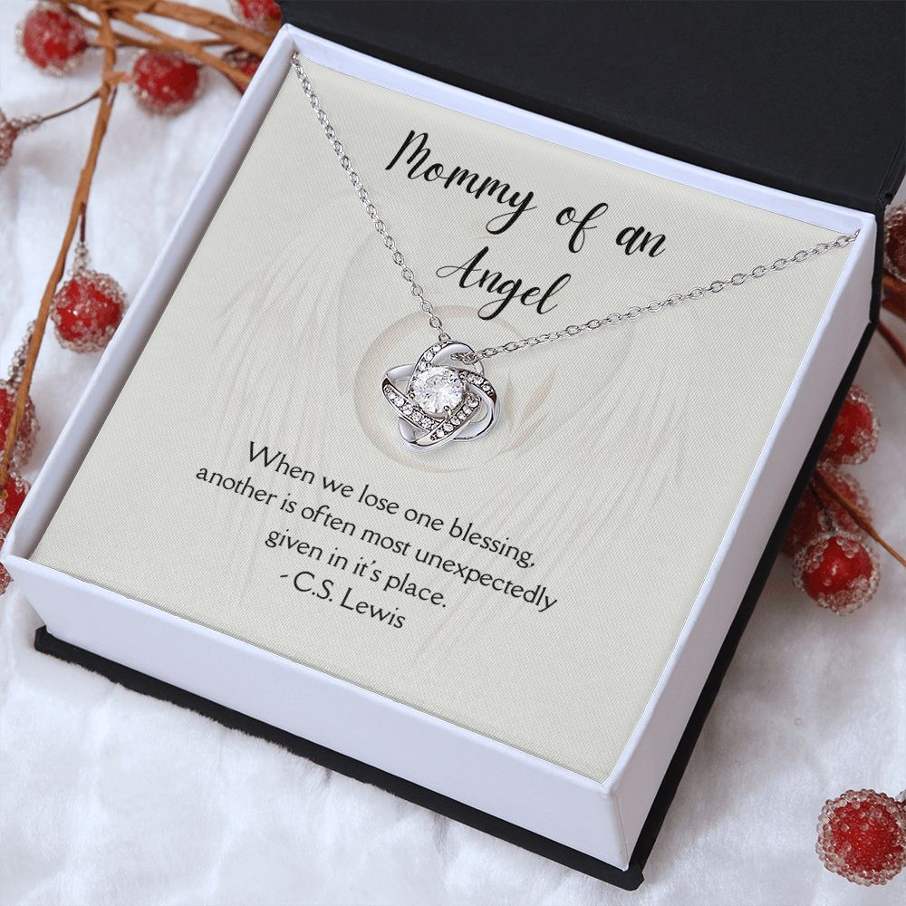 A Reminder of the Love That Remains: Miscarriage Necklace for Mothers - A Beautiful and Healing Gift Idea, Child Loss, Miscarriage, Love Knot Necklace SNJW23-230206