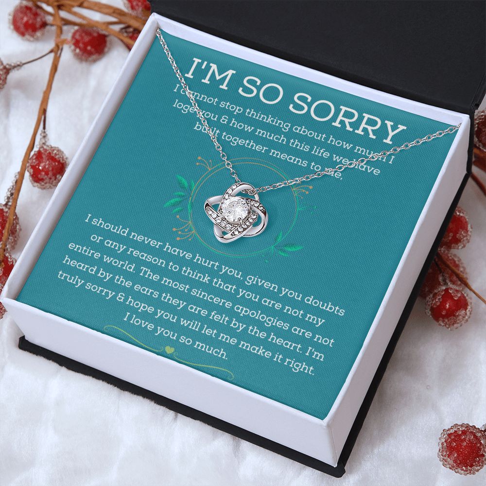 Apology Necklace - Melt Their Heart with These Thoughtful Sorry Gifts for Him or Her SNJW23-020302