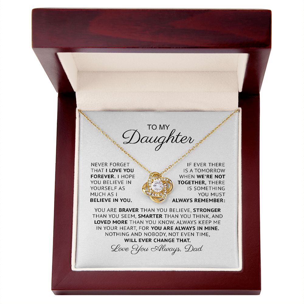 Daughter Gift from Dad, To My Daughter Necklace, Daughter Christmas Birthday Graduation Gift JWSN-110712