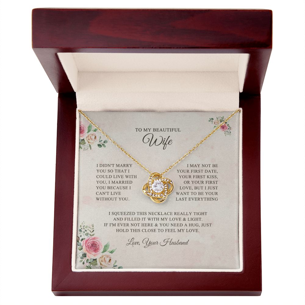 To My Wife Necklace, Romantic Wife Jewelry, Necklace for Wife, Anniversary Gift, Wife Birthday Gift, Mothers Day Gift for Wife from Husband 04127