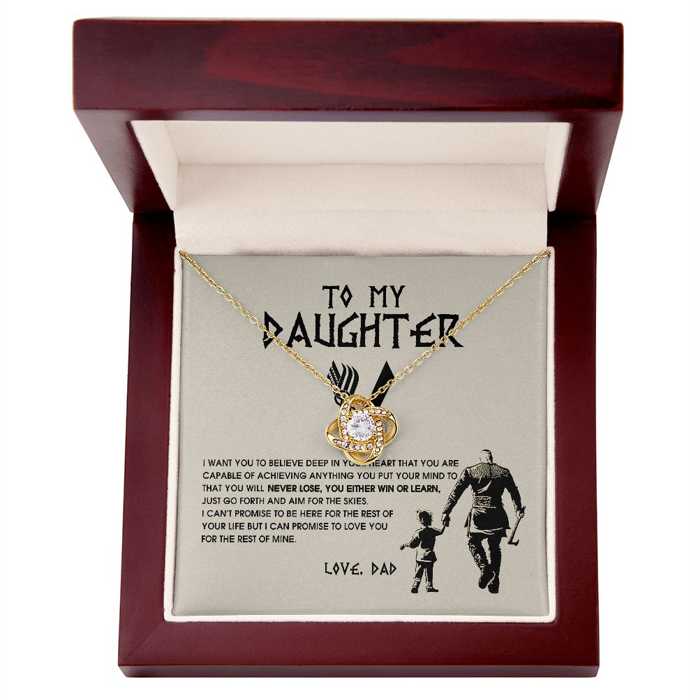 To My Daughter Necklace, Viking Jewelry For Daughter Birthday, B0BLNDRYZF JWSN-110715