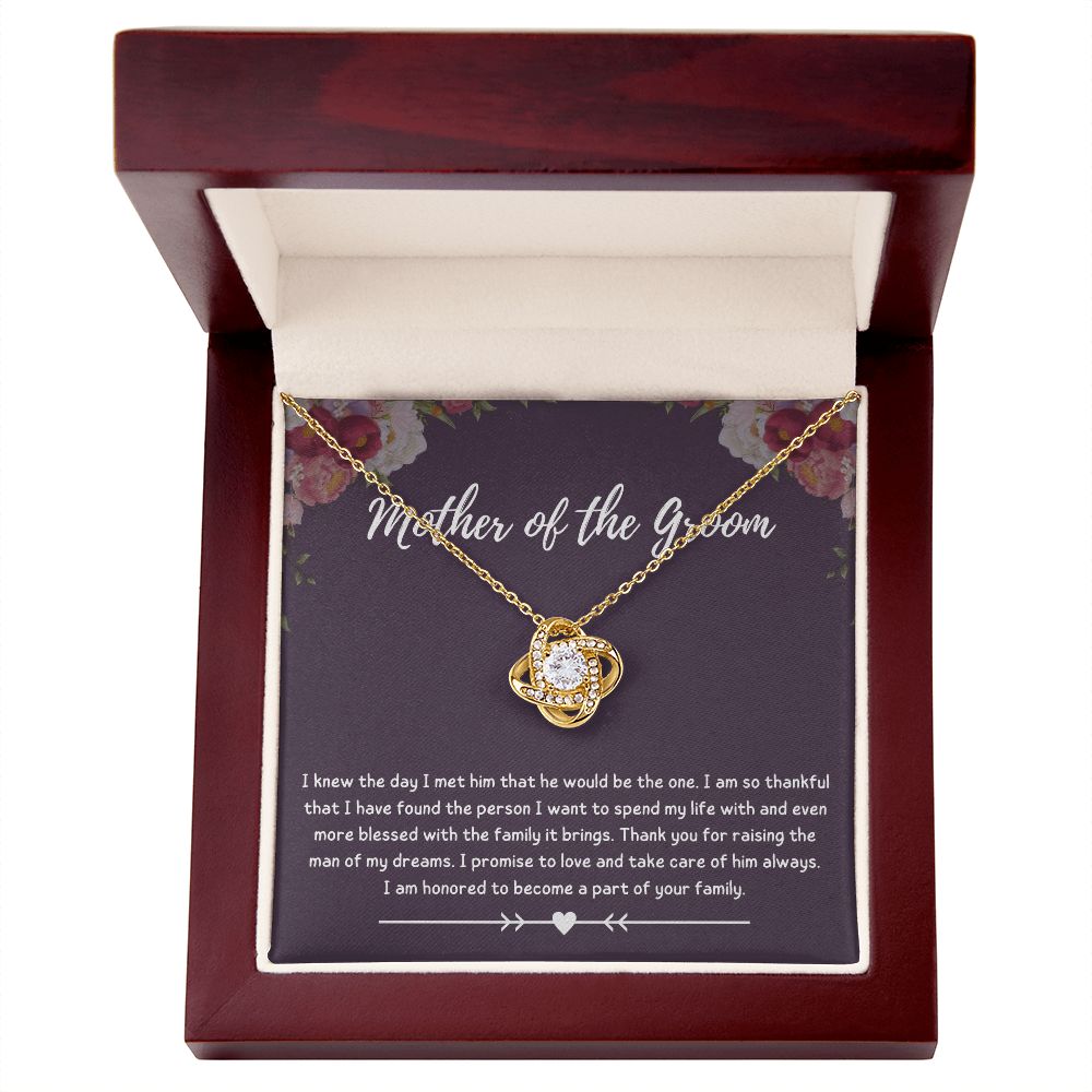 Mother of the Groom Gift - Make Your Son's Wedding Day Even More Special with This Mother of the Groom Necklace