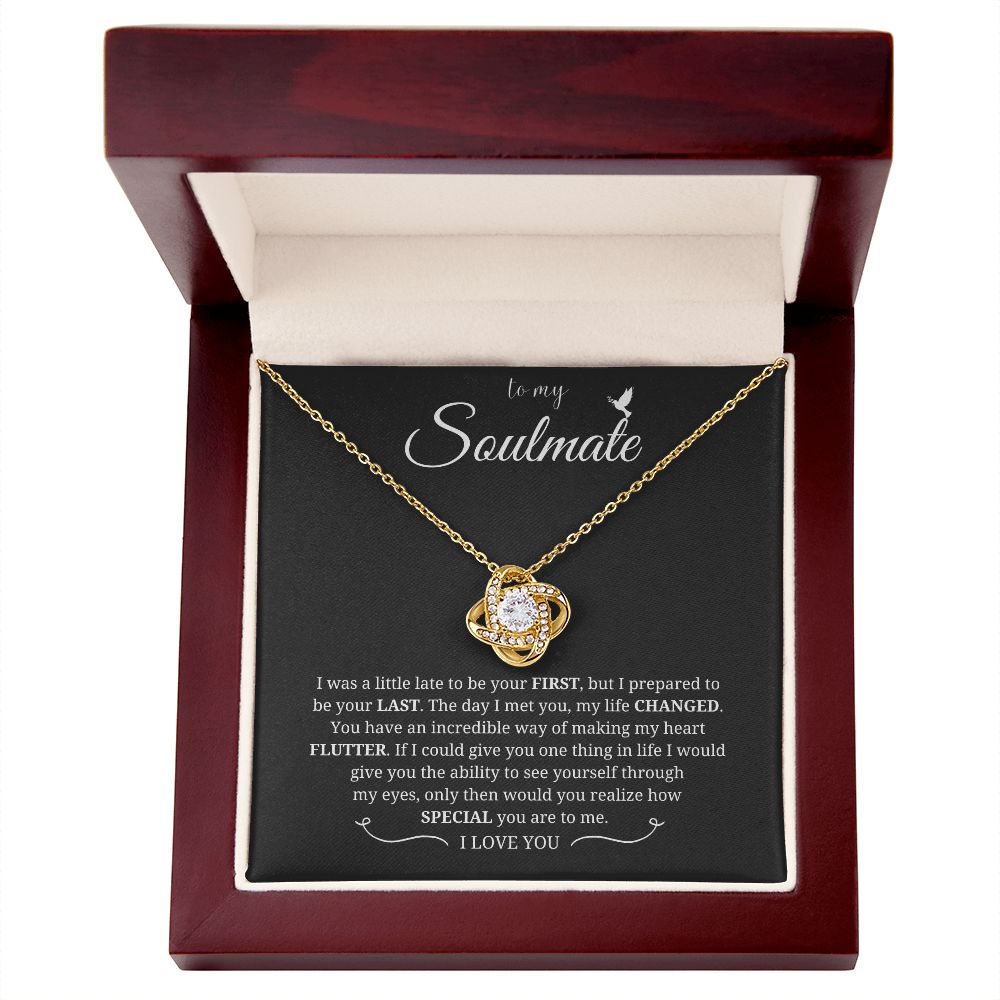 To My Soulmate Necklace for Women: A Beautiful Reminder of Your Love, Couples Gifts Necklace, Birthday Christmas Jewelry Romantic Gifts For My Wife SNJW23-270205
