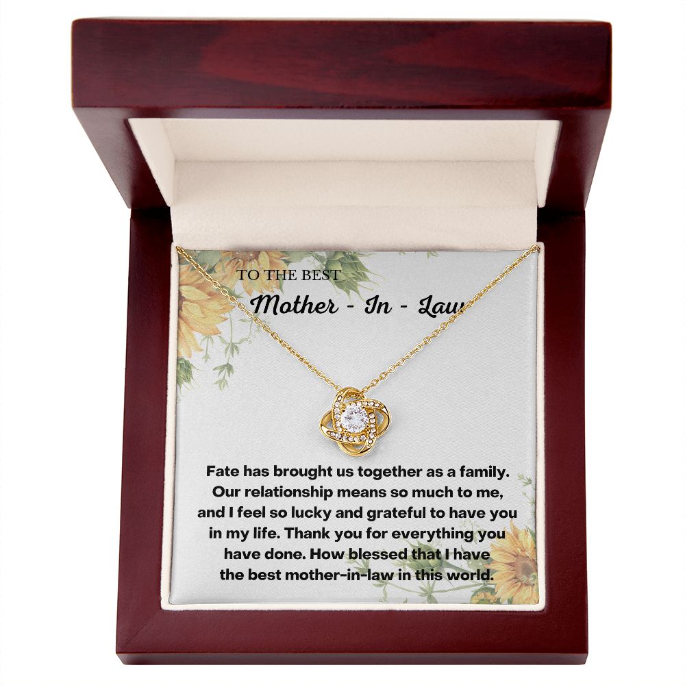 Meaningful Mother-in-Law Christmas Gift: Daughter-in-Law Necklace with Message Card