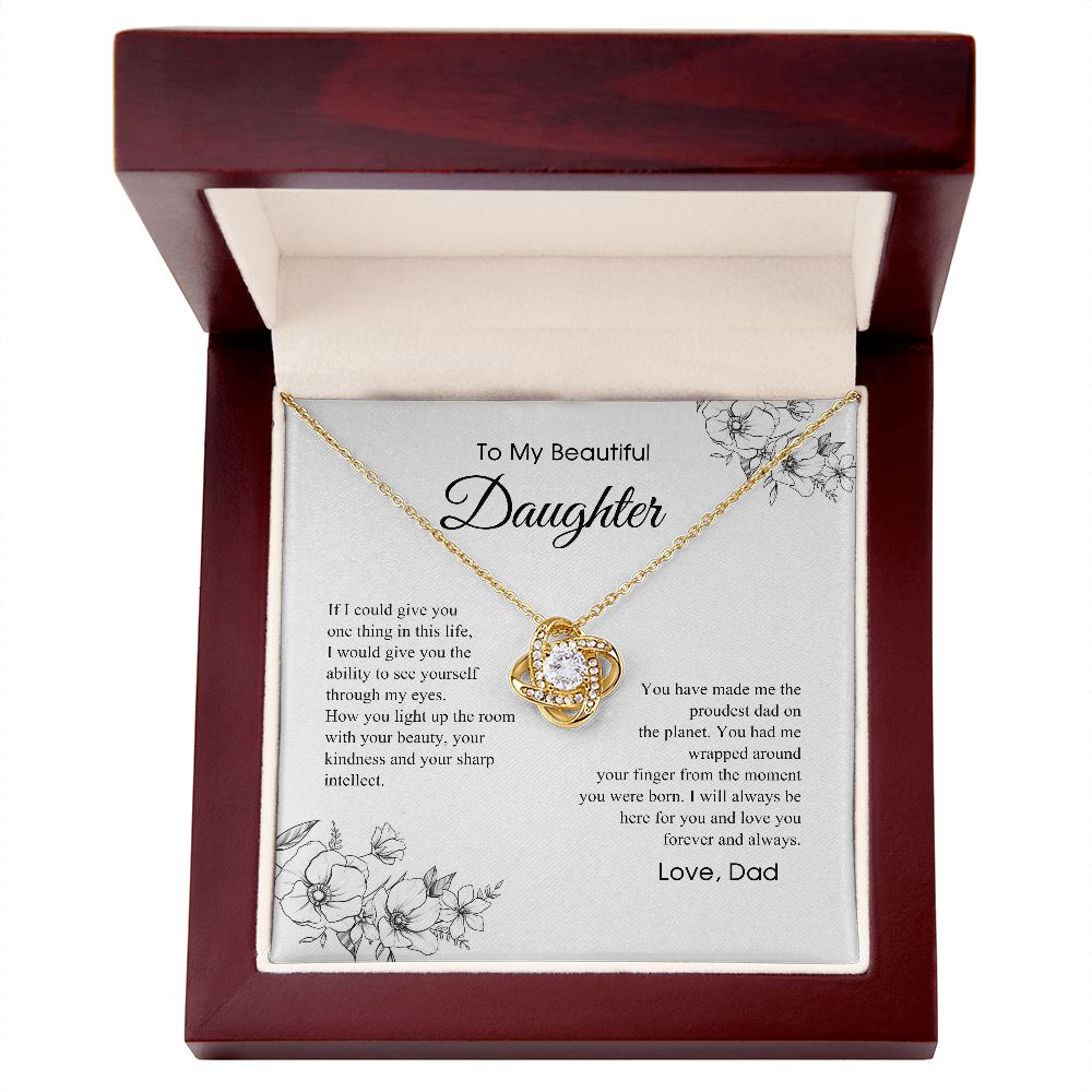 Daughter Gift (From Dad) | Father to Daughter Necklace, Birthday Gift To Daughter From Dad, Daughter Necklace, Proud Dad, Christmas Gift 2711031 B0BNFVSBH8