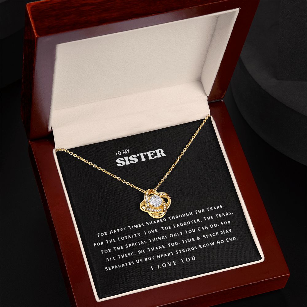 To My Sister Necklace B0BPN6CMV5