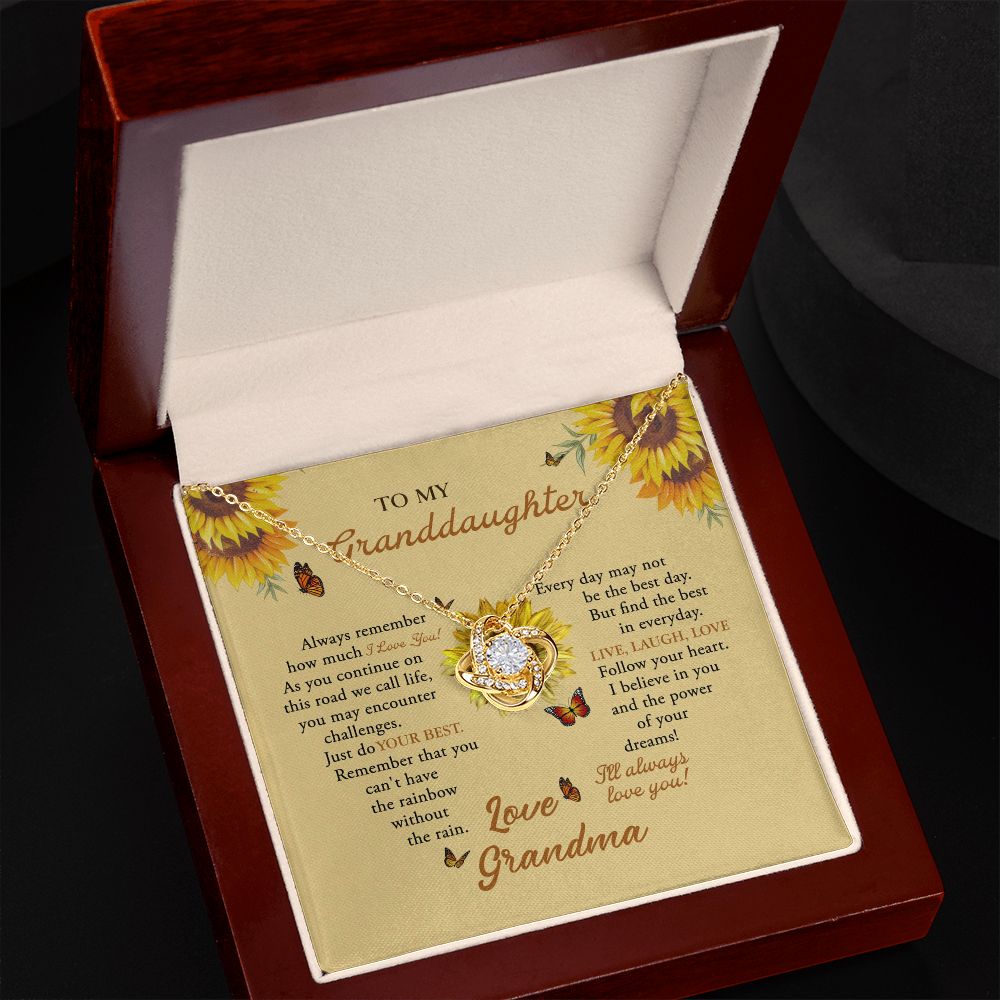 To My Granddaughter Necklace, Granddaughter Gifts From Grandma B0BLL7QT7K