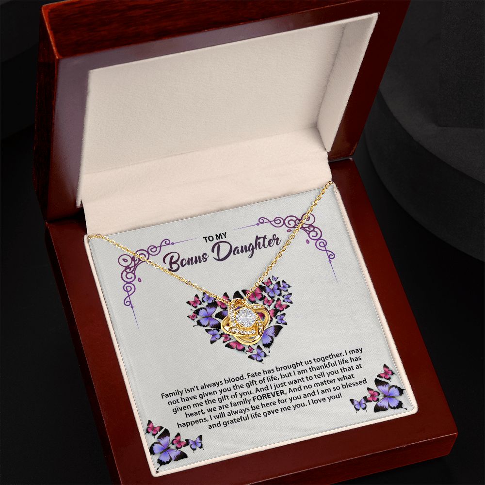 To My Bonus Daughter, Bonus Daughter Gift, Stepdaughter Gift, Bonus Daughter Necklace ttstore-0412-2x19