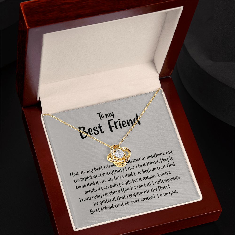 The Love Knot Necklace To My Best Friend B09QFSVZF7