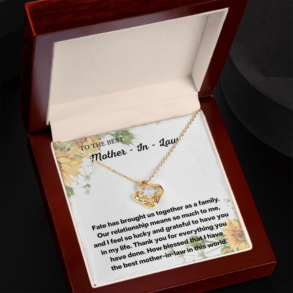 Meaningful Mother-in-Law Christmas Gift: Daughter-in-Law Necklace with Message Card